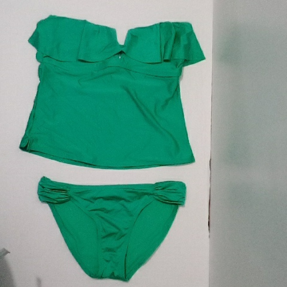 Aerie green tankini bathing suit
